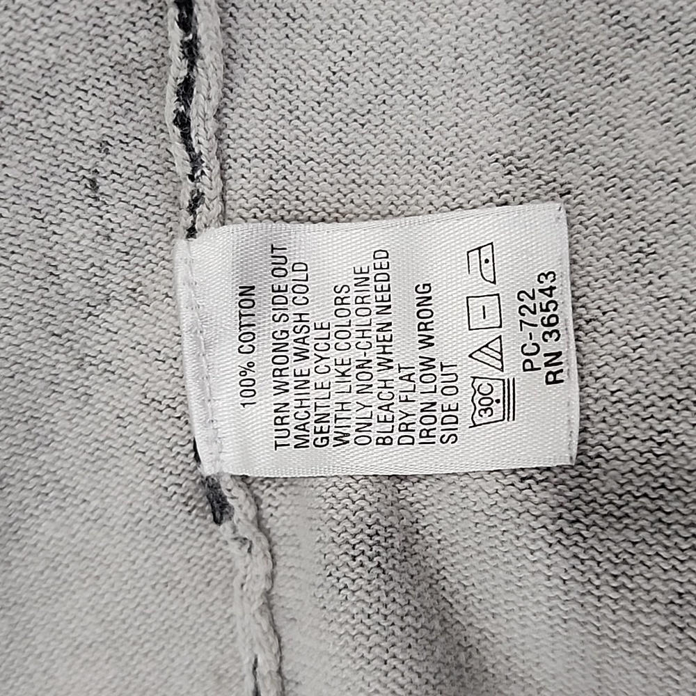 Izod women's long sleeve gray & purple cardigan sweater, 1X - Picture 5 of 7